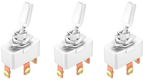 ClAZTyict 3X Interruptor de Palanca de Servicio Pesado de 50 A, 12 V CC, R13-401-103, Interruptor de Palanca para AutomóVil, Interruptor de Palanca de Alta Corriente Modificado