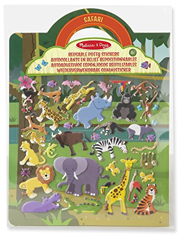 Melissa & Doug 19106 Puffy Aufkleberspielset, Safari, mehrfarbig, eigenständig