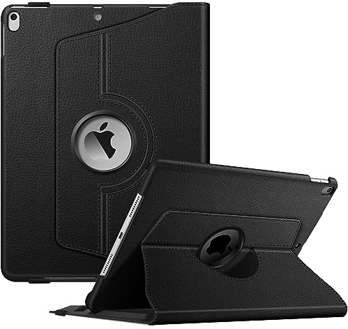 FINTIE Funda Giratoria para iPad Air 10.5 (3.ª Gen) 2019/iPad Pro 10.5 2017 con Soporte Incorporado para Pencil - Rotación de 360 Grados Carcasa con Auto-Reposo/Activación, Negro