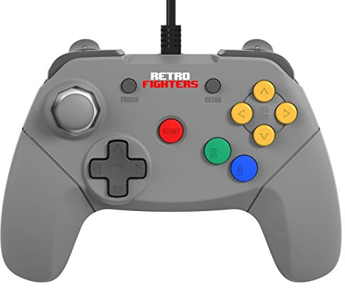 Retro Fighters Next Gen N64 Brawler64 Wired Gamepad - Grey - Nintendo 64