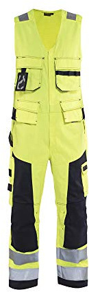 Blaklader 267815143389D112 Ärmellos Multinorm Overall, High Vis Gelb/Marineblau, Größe D112