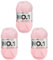 myboshi Strick- und Häkelgarn, Modell No.1 mit Merinowolle, dickes Garn, Acrylharz, Rosa, 3_Knäuel
