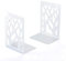 Book Ends, Bookends, Bookends Heavy Duty, Book Ends for Book Shelves, Decorative Metal Book Stopper or Bookworms Gifts, Abstract Desgin Book Dividers Holders Stand for Office, Library