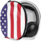 Geekria Shield Case Compatible with Bose QuietComfort Ultra, QC 45/35/25/15/SE, Replacement Protective Hard Shell Travel Carrying Bag with Cable Storage (US Flag)