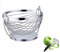 MNSSRN Stainless Steel Swing Fruit Basket, Home Kitchen Dining Room Storage Basket with Tray Drain Basket Anti-Rust And Corrosion-Resistant Fruit Plate