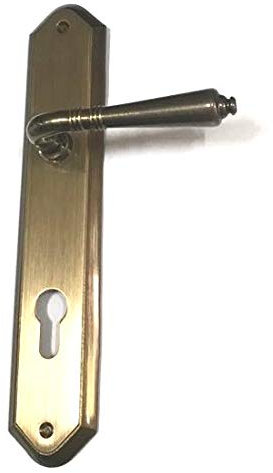 Manija para puerta con placa de latón bronce envejecido - FRASCIO Art. 903