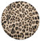 JUMBEAR Leopard Print Placemats Round Table Mats Non-Slip Washable Heat Resistant Waterproof Placemat For Kitchen Dining Coffee Table Decoration 15.4（4PCS）