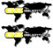 MTnoble Motorrad-Reflective Rim Wasserdicht Reifen Koffer Notebook Geeignet for BMW R 1200 GS Adventure World Motorrad-Aufkleber (Color : Reflective Yellow)