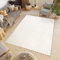 TAPISO Boho Fringes Teppich Shaggy Hochflor Langflor Modern Design Fransen Creme Einfarbig Weich Wohnzimmer Schlafzimmer ÖKOTEX 300 x 400 cm