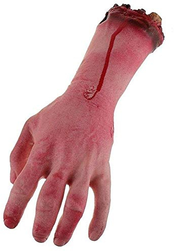 Halloween Simulation menschlicher Arm, blutige gebrochene Hand realistischer Streich Trick Spielzeug Party Requisiten Haunted Haus Halloween Dekorationen
