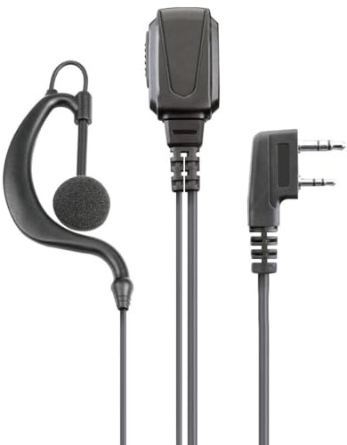 Falkos Microfono con auricolare per radio ricetrasmittenti con attacco Pin Kenwood