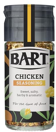 BART Chicken Seasoning Jar - Pack of 6 x 38g - Sweet, Salty & Aromatic Blend Ideal for Cooking with Chicken