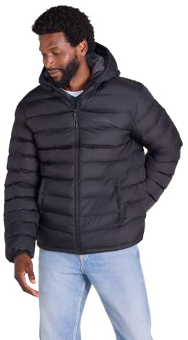 Mountain Warehouse Seasons Mens Fur-Lined Padded Jacket Black XL