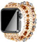 Dochais Montre Band Bracelet pour Femme Fille,Compatible Bracelet Apple Watch 38-45mm,Bracelet Femme Compatible avec iWatch Séries 8 7 6 5 4 3 2 1 SE (Brun, 42/44/45mm)