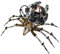 Metalkitor Steampunk Spinne Bluetooth Lautsprecher - 3D Metall Puzzle mit 512 Teilen, DIY Montagesatz für Kinder und Erwachsene - Gehirnaufgaben Schreibtisch Ornament