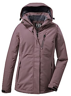 killtec Damen Funktionsjacke/Winterjacke mit abzippbarer Kapuze KOW 140 WMN JCKT, malve, 50, 37411-000
