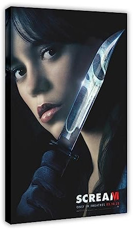EMIGOS Scream 6 Filmposter auf Leinwand, Wandkunst, Dekor, Bild, Gemälde für Wohnzimmer, Schlafzimmer, Dekoration, Rahmenstil, 30 x 45 cm