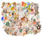 Vintage Aufkleber, Sticker Aesthetic für Wasserflaschen, Scrapbooking, Laptops,Wasserfeste Vinyl Aufkleber für Kinder Mädchen Jugendliche (Boho)