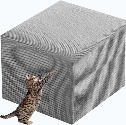 Hockerbezug Quadratisch/Rund 40x40/45x45/50x50cm Gray Stretch Ottoman Bezug Jacquard Velvet Fußhocker Bezug Luxuriöser Hockerabdeckung Waschbar Hocker Protector (Color : A32, Size : 45x45cm/18x18)