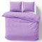 Cotton Castle Bettwäsche Bettgarnitur Bettbezug 100% Baumwolle 135x200 155x220 200x200 200x220, Farbe:Lila, Größe:200 x 200 cm