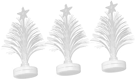 OFFSCH 7 Colors Led Fiber Optic Christmas Tree Night Light Creative Christmas Decorations Mini Christmas Tree Lamp for Boys and Girls
