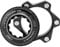 POENVFPO Brake Center Lock, Aluminium Alloy 6 Bolts Center Lock Adapter Bike Center Lock Bike Parts Compatible with Bike Enthusiasts (Black)
