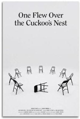 Zamgg Filmposter One Flew Over The Cuckoo's Nest, Wandkunst, Dekor, Leinwand, Poster und Drucke für Zimmer, ästhetisch, 40 x 60 cm, ungerahmt, 8 Stück