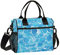 OWFKAY Lonchera aislada azul para piscina, enfriador de agua, bolsa para trabajo, picnic o viajes