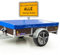 Hochwertige Anhängerplane 261 x 139 x 6 cm für Saris Anhänger - wasserdichte PVC Abdeckplane I Plane nach Maß - Blau