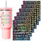 Stanley Cup DIY Name Stickers - 8Pcs Vinyl Letter & Number Stickers, Personalized & Waterproof