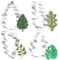 Keepaty Holly Leaves Cookie Cutter Set,4 Pieces Oak Leaf, Monstera Leaf, Fern Leaf, Tropical Leaves Shapes,Stainless Steel Biscuit Cutter for Baking