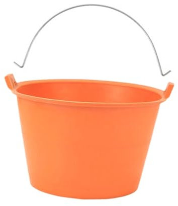 Amagogo Zement Eimer Heavy Duty Sturdy für Betonsandwasser, Orange, 17.5 cm X 28.5 cm
