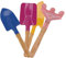 JUMPLAWN 4Pièces Metal Hand Trowels Beach Toys Gardening Tools for Sandbox and Planting