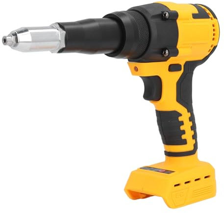 Elektrische Nietpistole mit Bürstenloser Motor, Tragbares Kabelloses Nietwerkzeug 20V für DCB204, ABS -Material, 10KN -Ziehkraft, LED -Licht