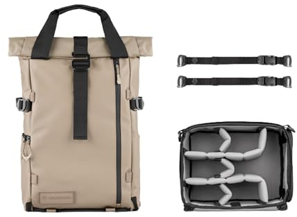 WANDRD All New PRVKE 21L V4: Camera Backpack and Photography Bundle - Weatherproof Travel and Photography Backpack, Bundle Includes 21L Bag, Camera Cube, and Accessory Straps