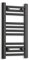 300mm Wide Black Heated Towel Rail Radiator Flat Ladder for Stylish Bathroom (600mm High)