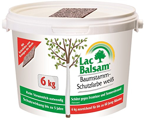 Etisso Lac Balsam Baumstamm Schutzfarbe weiß 6 kg