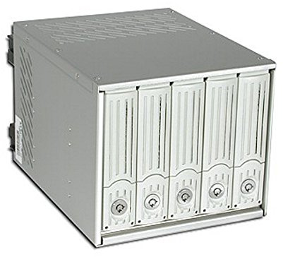 SSI, SI-0357, Wechselrahmen Modul für 5-3,5 HDD in 3-5,25, S-ATA 3.0Gb, beige