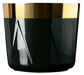 Fürstenberg Sieger by Champagnerbecher - Sip of Gold Circus - Porzellan - schwarz - (ØxH): 9 x 7,5 cm