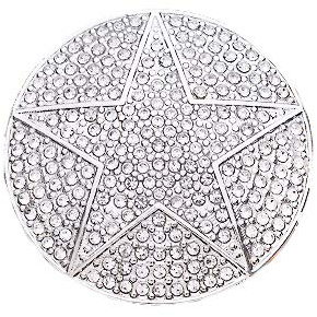 Treend24 Damen Magnet Brosche Stern Silber Schal Clip Bekleidung Magnetbrosche Poncho Taschen Stifel Textilschmuck Eule Herz stern …