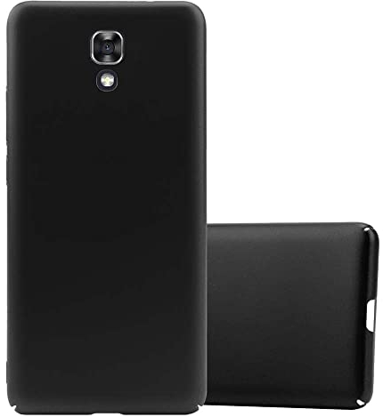 Cadorabo Hülle kompatibel mit LG X Screen Schutzhülle TPU Silikon Case Metallic Design Anti Rutsch Slim Kratzfest Stabiles Hardcase mit Rundumschutz Case Hülle für LG X Screen in Schwarz