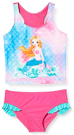 Playshoes Mädchen Uv-schutz Bikini Badeanzug Schwimmanzug Badebekleidung, Meerjungfrau, 98-104 EU