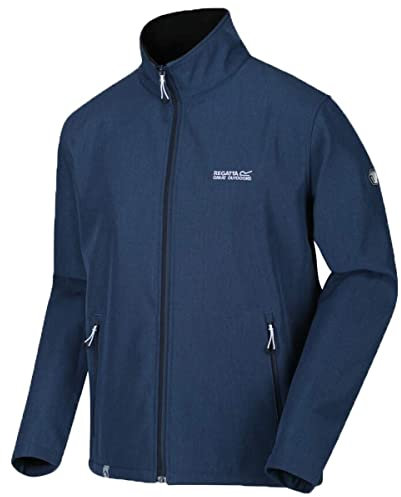 Regatta Veste Softshell Technique Stretch CERA IV Déperlante et Coupe-Vent avec Ouverture zippée Soft Shell Homme Dark Denim Marl FR: 5XL (Taille Fabricant: 5XL)