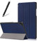 Artfeel Custodia per Samsung Galaxy Tab A7 2020 10.4 T500/T505/T507,Sottile Leggero Pelle Cover Pieghevole Supporto Regolabile Multi-Anglo Caso Slim Flip Folio Tablet Copertura,Blu Scuro