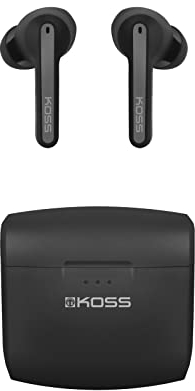 Koss TWS150i Auriculares Inalámbricos Bluetooth In-Ear con Micrófono Integrado, Estuche de Carga, Earbuds Ultraligeros para Correr, Deporte, Sonido Premium True Wireless Stereo Graves Profundos