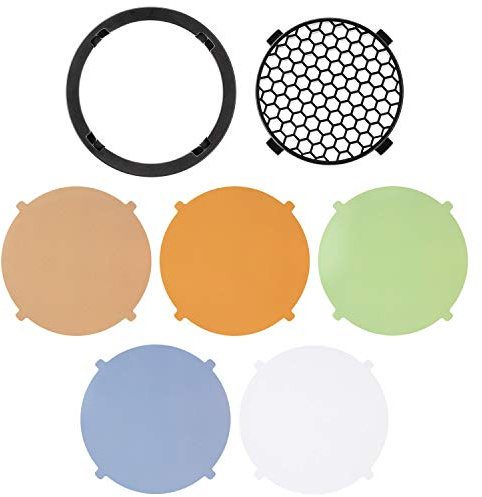 Westcott Magnet-Gitter und Gel-Pack für FJ80 – inkl. 30-Grad-Wabenraster und (2) CTO, CTB, Window Green, Diffusion und Clip