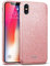 Verco Schutzhülle für iPhone XS Max Case, Glitzer Motiv Handyhülle für Apple iPhone XS Max Hülle Silikon TPU Cover [6,5 Zoll], Rosè