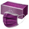 50 Stück Unisex Mundschutz 3 Lagige Schutz_Einfarbige_Maske, Atmungsaktiv Mund_und_Nasenschutz Staubdicht Multifunktionstuch Halstuch Mund- Nase- Gesichts Bedeckung Face Bandana (Dark Purple)