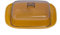 Home Garden Ornaments Yellow Butter Dish with Lid 12.5cm x 8cm – Plastic Butter Dish for 200g – Container with Lid – Serving Plates for Butter – Butter Box for Kitchen (Yellow)