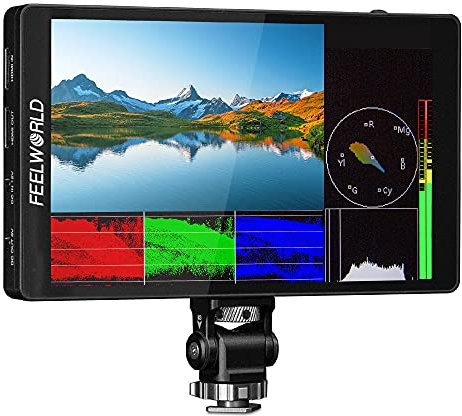 FEELWORLD F7 PRO 7 Pollice Touch Screen DSLR Camera Field Monitor con 3D Lut HDR Forma d'onda F970 Alimentazione Esterna Kit di Installazione 1920x1200 4K 60Hz Uscita Ingresso HDMI 8.4V Uscita DC 5V